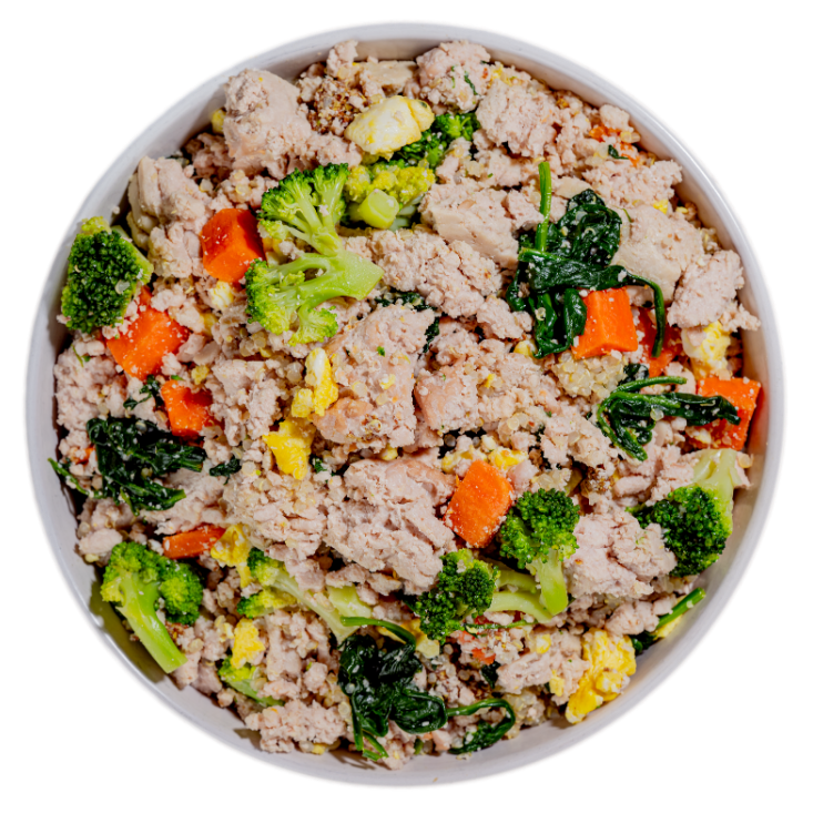 a bowl of food