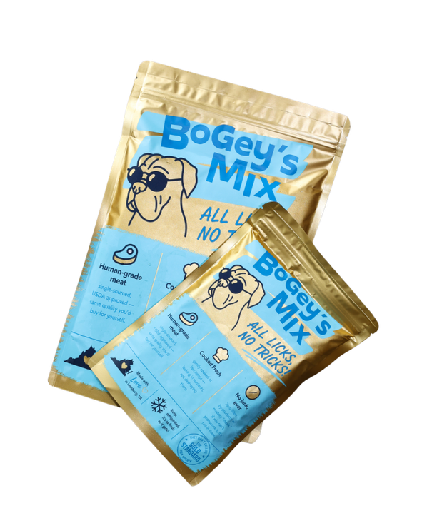 Two Bogey's Mix packs — full-size and topper