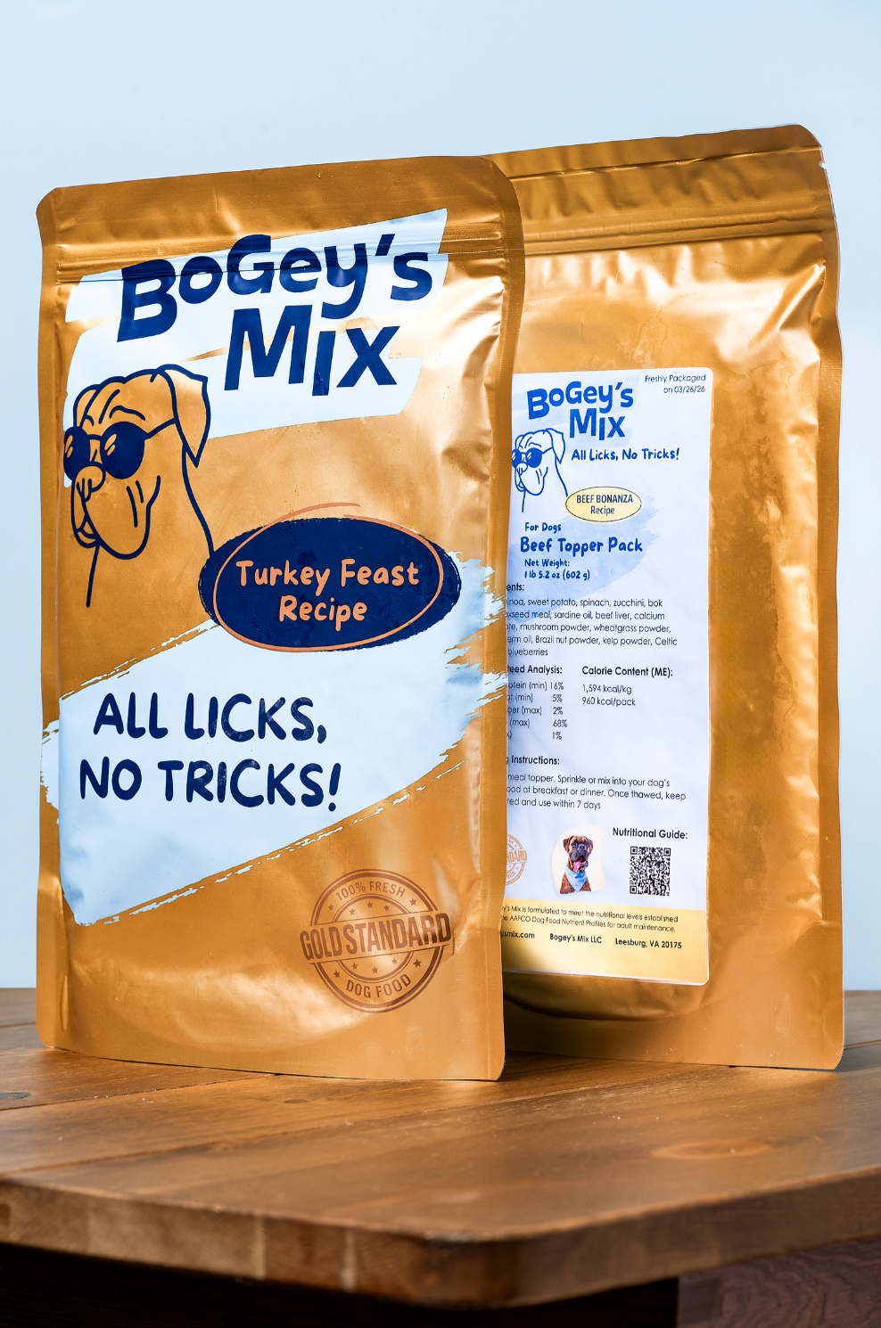 BoGey's Mix topper pack — Turkey Feast and Beef Bonanza